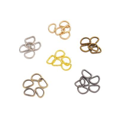 China Custom Handbag Accessories Alloy Buckles Eco-Friendly Handbag D-Rings Bag Straps Metal Buckle D-Ring for sale