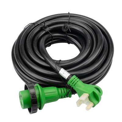 China PVC & Copper Ed201 USA RV Standard 25' 30 Amp Detachable Power Cord with Handle & Indicator Light ETL Certificated for sale