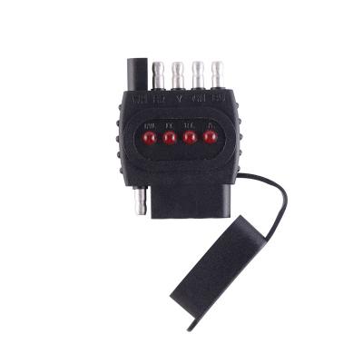 China Residential / General Purpose 4 12V LED Flat Connector Tester With Dust Cap for sale