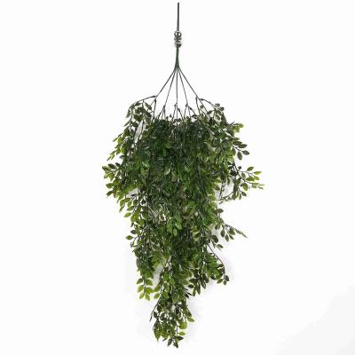 China S343 Decoration Leaf Vine Wall Hanging Eucalyptus Green Olive Grass Artificial Vine For Home Decor for sale