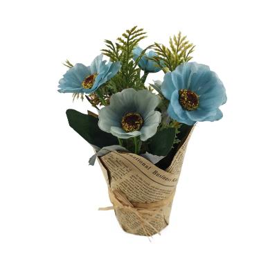 China Contemporary AHE151 Retro Air Dried Flowers Mixed with Artificial Bonsai Plants Potted Plants for Decoration for sale