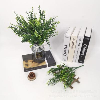 China AHB1055 Minimalist Eucalyptus Simulation Plant Artificial Flower Potted Green Plant Potted For Decoration for sale