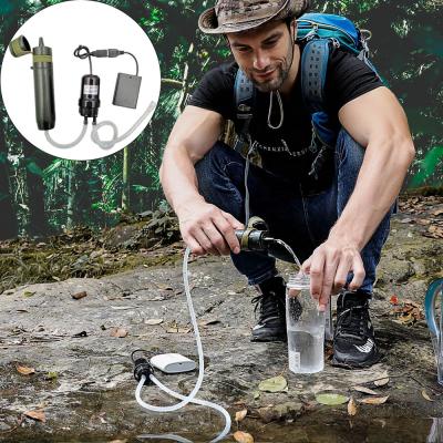 China Camping/Rise/Outdoor Outdoor/Travel/Survival/Military Camper Water Travel Trailer Filters With USB Pump for sale