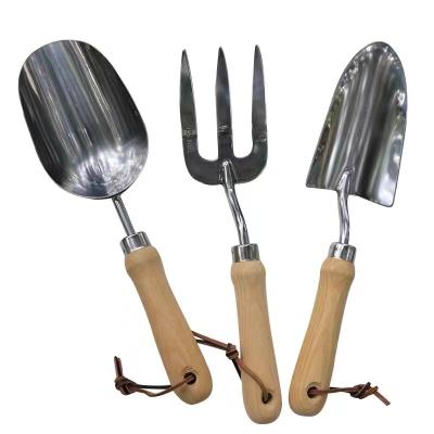 China Yard Garden Hand Tools Ash Wood Trowel /Stainless Steel Trowel for sale