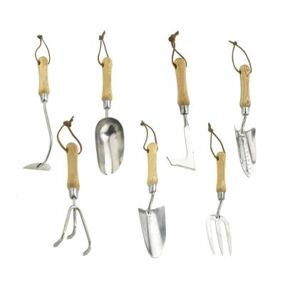 China Grip/FSC/Anti-Slip MINI Stainless Gardening Hand Tools with FSC ASH Wood Handle for sale