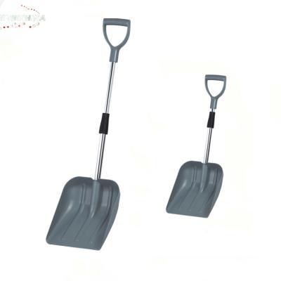 China snow resistant telescoping shovel, plastic telescipic snow shovel, car snow shovel for sale