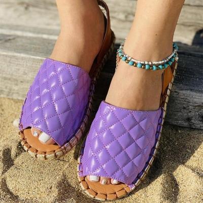 China 2021 New Arrival Fashion Summer Women Flat Sneakers Sandals Ladies Anti-odor Peep Toe Beach Outdoor Shoes for sale