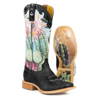 China 2021 Anti-Smell Fashion Ladies Square Toe Western Cowboy Knee High Rejects Women's Embroidery Cowgirl Short Boots for sale