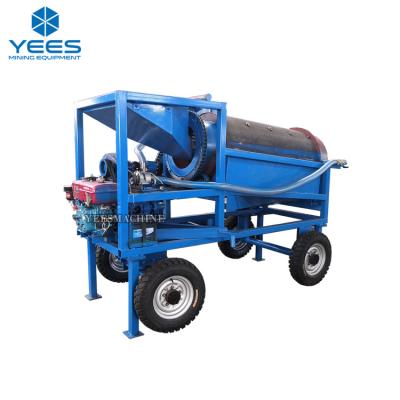 China Movable Trommel Mobile Screen Machine Gold Washing Plant For Sale for sale