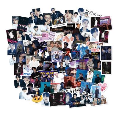 China Wholesale South Korean KPOP Idol Group Merch 105pcs/set Bangtan Boys 7Fates CHAKHO Decorative Paper Sticker for sale