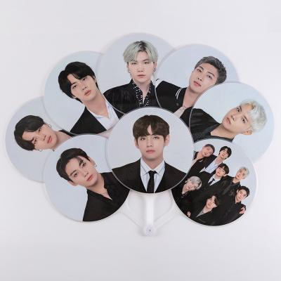 China Wholesale South Korean Kpop Idol Group Merch BTS Clearance To Dance On Stage Hand Fan Fan Image Plastic Picket for sale