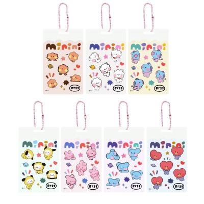 China Normcore/Cute Advertising Hardcover Poster Cover Card Holder in Kpop Group Idol Bus Transport Minimalist Wholesale Comic BT21 Minini Merch for sale