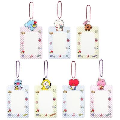 China Normcore/Cute Transparent Clear Card Holder Advertising Hardcover Poster Cover In Public Transportation BT21 Kpop Idol Group Minimalist Merch Comic Wholesale for sale