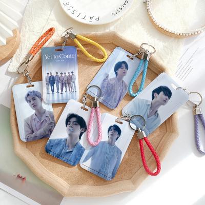 China Normcore/Minimalist Accept Customized Kpop Idol Group Merch Bangtan Boys Heavy Duty Public Transportation Hardcover Poster Cover Card Holder for sale