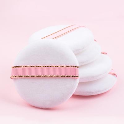 中国 Makeup Cotton Puff Powder Puff Loose Compact Dusting Setting Soft Blending Velvet Crystal Custom Logo Powder Sponge Puff 販売のため