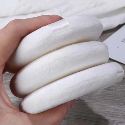 China HCS Super Skin-Friendly Cosmetic Big Puff Flocking Air Cushion Powder Puff Plush Honey Powder Cake Special Sponge Loose Makeup Tool for sale