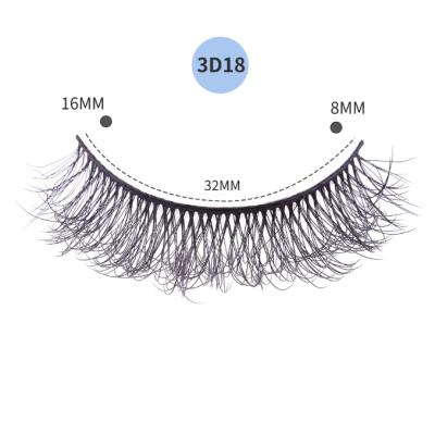 China Hair Factory Supply 3D Mink Premium Synthetic Grafted Eyelashes False Eyelashes for sale