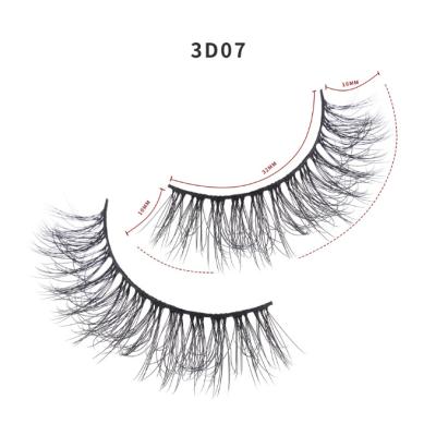 China 3D Hair Mink Premium Synthetic Grafted Eyelashes False Eyelashes for sale