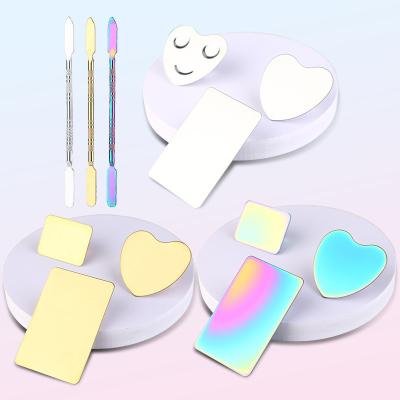 Cina Mixed High Quality Stainless Steel Finger Ring Stainless Steel Holographic Luxury Private Label Paddle Spatula Factory Price in vendita