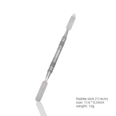 Cina Stainless Steel Private Label Cosmetic Makeup Blending Palette Make Up Artist Tool Stainless Steel Nail Art Palette Spatula in vendita