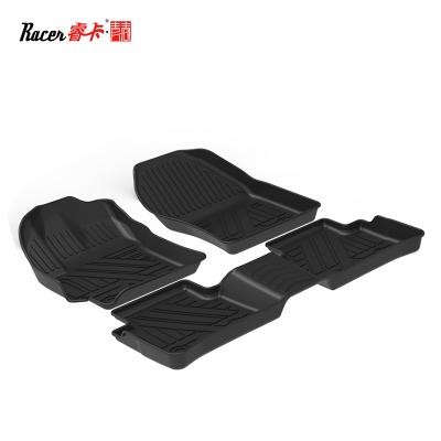 China Custom Fit Waterproof/Anti Slip Floor Liner For Ford F150 (Limited&Svt Raptor) 2015-2020 1st & 2nd Row Car Mats 3D Strip Floor Mats for sale