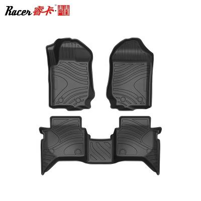 China 2015-2020 Car Mats 3D Waterproof/Anti Slip Mats Anti-Slip Waterproof Mats Strip Floor Mats For Ford Ranger (LHD) for sale