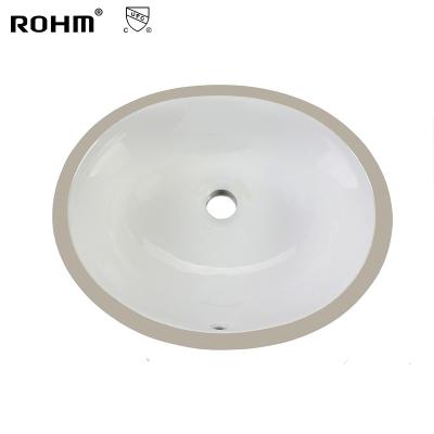 China Eco-friendly Stocked 1512 CUO Bathroom Hand Sink Hot Sale Under Counter Basin Ceramic Sink Ceramic Sink en venta