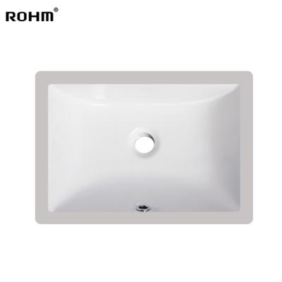 Κίνα Modern CUS1612A Popular White Ceramic Wash Basin Eco-friendly Stocked Bathroom Under Counter Basin προς πώληση