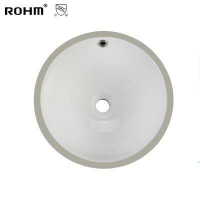 China CUO1513 Eco - Friendly Ceramic Hand Wash Basin Under Counter Sink Round Bathroom Sink Sanitary Ware for sale