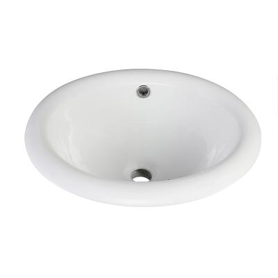 China Hot Sale LM-200 Eco - Friendly Oval Shape Over Counter Basin Bathroom Sinks zu verkaufen