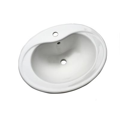 China LM-221 eco-friendly, 22 inch high quality porcelain bathroom counter top sink for sale