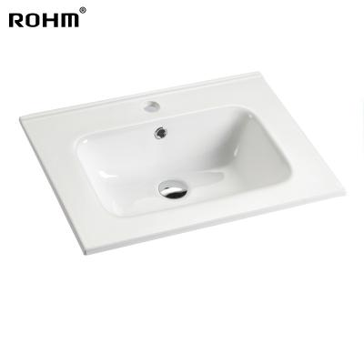 China H222-60 Bathroom Cabinet Set Wash Basin Sink Basin Eco-friendly Ceramic Bathroom Sinks Chinese Sanitary Ware for sale