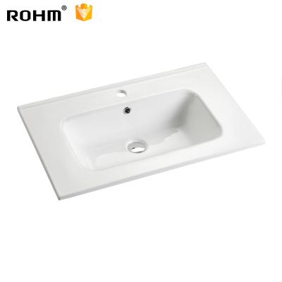 China Eco-friendly Bathroom H222-75 Luxury Basin Basin Cabinet Bathroom Lavatory Cabinet Sink Ceramic Bathroom zu verkaufen