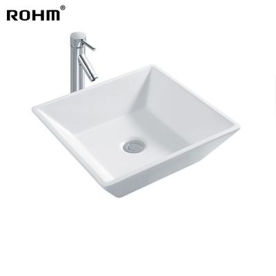 Chine LM287 Small Size Modern Ceramic Sink Eco-friendly Porcelain Art Ceramic Wash Basin Bathroom Stocked Luxury Wash Basin à vendre