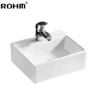 Chine LM-117 Ceramic Chinese Bathroom Sink Countertop Bathroom Sink Wall Basin Eco-friendly Basin Bathroom Sink Sanitary Ware à vendre