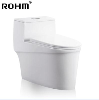 Cina R-T018 Dual-Flow Toilet Room Bathroom Accessories Portable Toilet Set WC Set Bathroom Bathrooms Designs Luxury in vendita