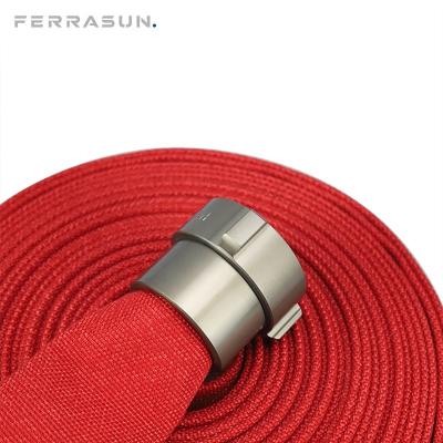 China FERRASUN. Red USA Attack Fire Hose EPDM Lining Polyester Jacket 38-75mm for sale