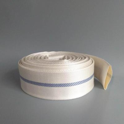 China Water Discharge Professional And Popular 8Bar And 30 Meters PU Canvas Lined Fire Hose for sale