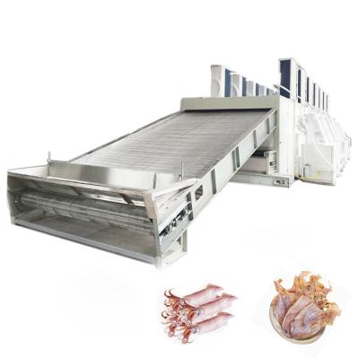 China Continuous food processing mesh belt squid plahmuk drying machine for commercial dried seafood processing with heat pump for sale