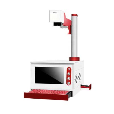 China Stainless Steel 60W JPT Laser Marking Machine CE Certification for sale