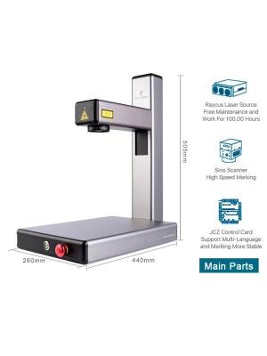 China 20W optical fiber laser intelligent Lite marking machine DIY metal stainless steel for sale