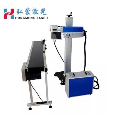 China Water Bottle Cable Flying Fiber Laser Marking Machine Plastics Metals for sale