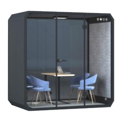 China (Other)Adjustable Ready To Ship Working Sound Proof Box Office Pod With Furniture for sale