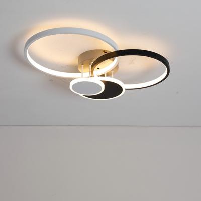 China Modern Willsen Lighting Hanging Circle Rings LED Pendant Lights for Living Room Bedroom Dining Room Pendant Lamp for sale