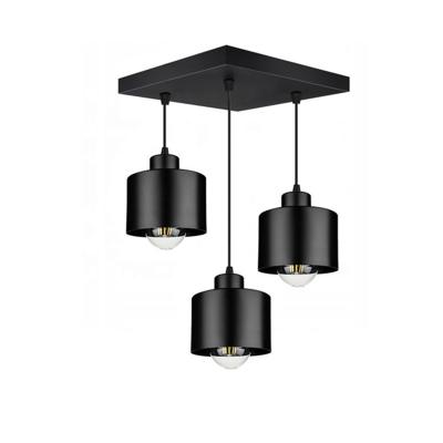 China Vintage Pendant Lamp Modern Style Black Color E27 Indoor Hanging Light, Dining Room Pendant Lamp for sale