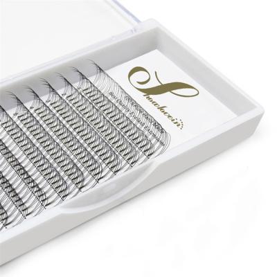 China Light Russian Volume Lashes Pre Made Fans 3D 0 07 0 10 Lashes Extension Lashes Premade Fans for sale