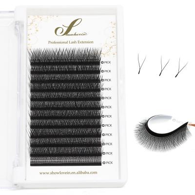 China 2021 Hot Sale Y Light Lash Extensions Wholesale High Quality Easy Fans Y Shape Lash Extension C Loop for sale