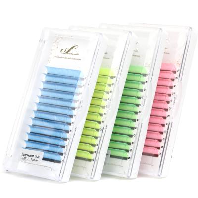 China natural soft & C/D Loop 0.07 Color Eyelash Extension Private Label Light Hot Selling Color Lash Extensions for sale