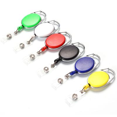 China Retractable ID Badge Reel Holder / Lanyard Holder Wholesale Customized ID Badge Holder Accessories With Logo for sale