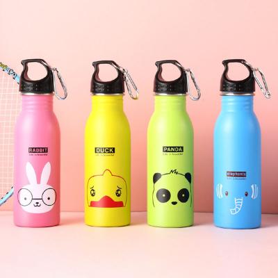 China Amazon Hot Sale Stainless Steel Single Wall Water Bottle Wholesale Eco-Friendly Sustainable Single Wall Kids Water Bottle for sale